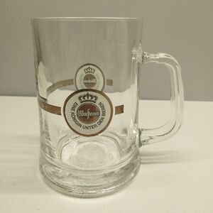 Warsteiner German Beer Stein 0.4L Glass Mug Tankard Germany Brewery Logo